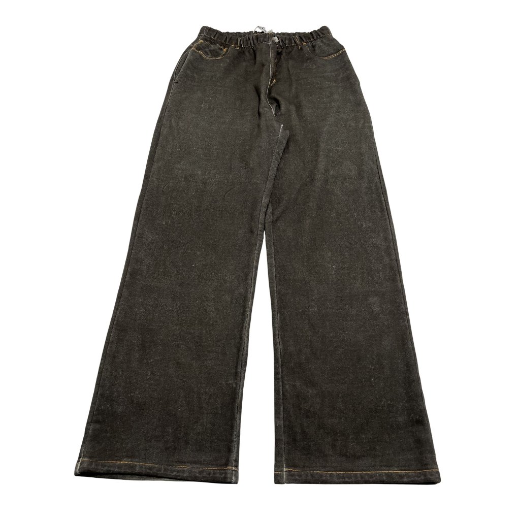 Abela Sweatpant Illusion Jeans In Black